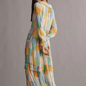 ANTHROPOLOGIE The Marais Printed Chiffon Maxi Dress - size M